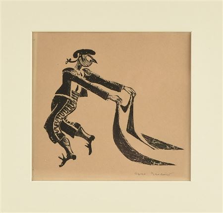 A GROUP OF CARTOON ILLUSTRATIONS AND A PRINT, 1930s