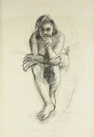 "Pensive Nude," 1991
