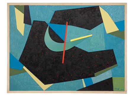 Komposition mit Segelboot. by Willy Wolff - Auction record, sale price, and art valuation. Compare with similar artists and explore comparable artworks.