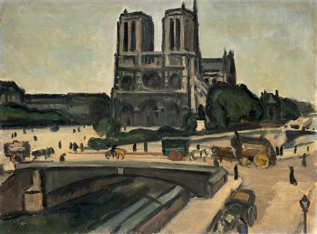 Paris  Blick auf Notre-Dame. by Fritz Hofmann-Juan - Auction record, sale price, and art valuation. Compare with similar artists and explore comparable artworks.