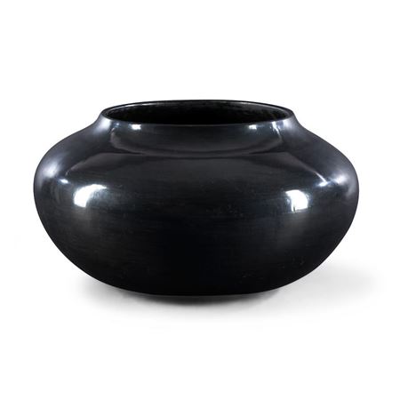 A large Maria Martinez blackware jar