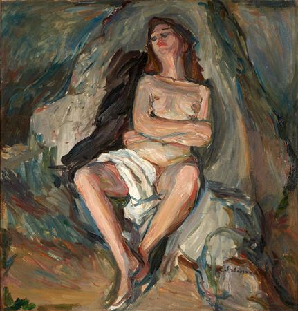 Sample artwork by Emile Sabouraud (1900 - 1996), known for modernist style painting, teaching - View similar artists and auction records
