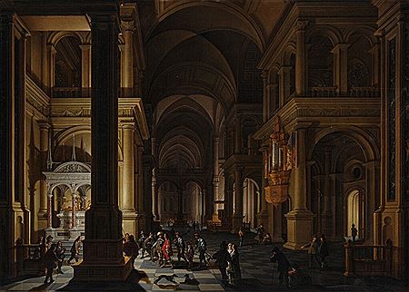 Interior of a Protestant Church at Night with Figures by Anthonie de Lorme - Auction record, sale price, and art valuation. Compare with similar artists and explore comparable artworks.