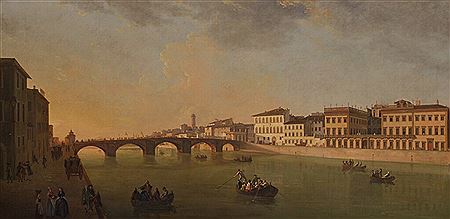 Florence, a View of the Arno River with the Ponte alla Carraia by Thomas Patch - Auction record, sale price, and art valuation. Compare with similar artists and explore comparable artworks.