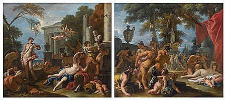 Bacchanal in Honor of Pan; The Feast of Silenus (2) by Sebastiano Ricci - Auction record, sale price, and art valuation. Compare with similar artists and explore comparable artworks.
