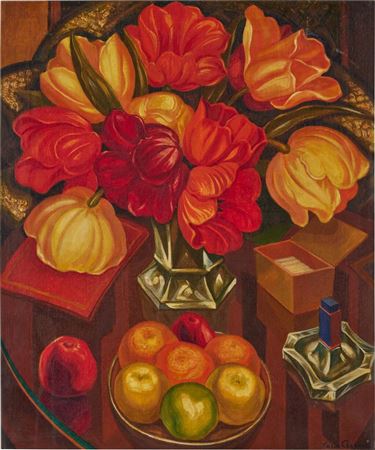 Sample artwork by Vadim Chernoff (1888 - 1954), known for abstraction, figure, harbor view, mural - View similar artists and auction records