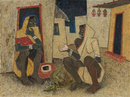 Sample artwork by Kattingeri Krishna Hebbar (1911 - 1996), known for painting - View similar artists and auction records