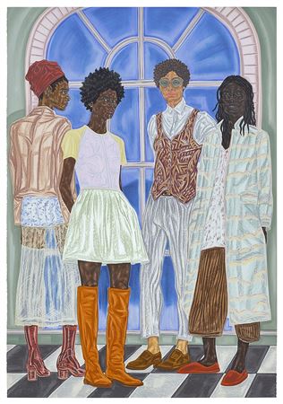 Representatives of State by Toyin Ojih Odutola - Auction record, sale price, and art valuation. Compare with similar artists and explore comparable artworks.