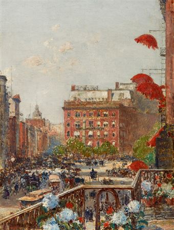 View of Broadway and Fifth Avenue