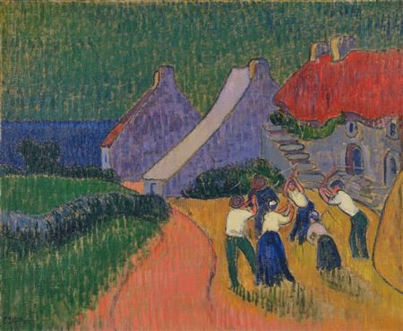 Threshing with a flail