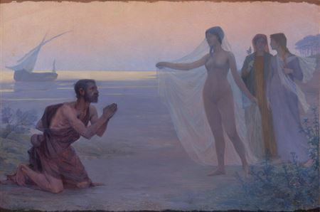 The Shepherd and the Sea (Le Berger et la Mer) by Victor Brugairolles - Auction record, sale price, and art valuation. Compare with similar artists and explore comparable artworks.