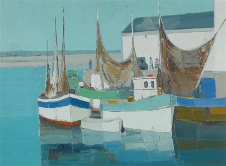 Bateaux de pêche aux Martigues by Pierre Palue - Auction record, sale price, and art valuation. Compare with similar artists and explore comparable artworks.