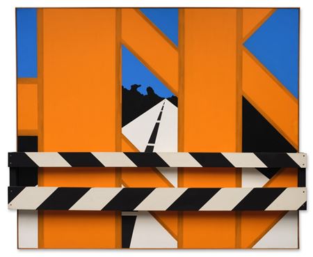 Guard Rail by Allan M D'Arcangelo - Auction record, sale price, and art valuation. Compare with similar artists and explore comparable artworks.
