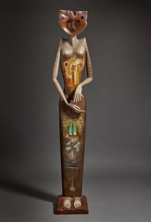 La Grande Dame (The Cat Woman) by Leonora Carrington - Auction record, sale price, and art valuation. Compare with similar artists and explore comparable artworks.