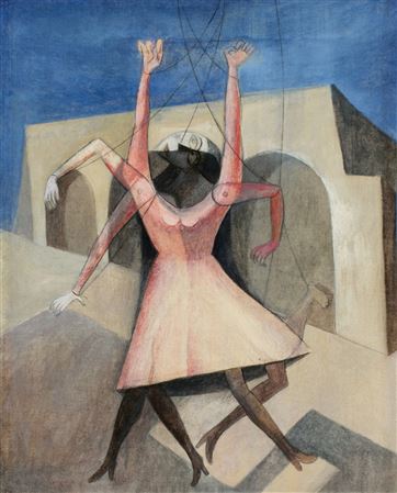 Sample artwork by Carlos Orozco Romero (1898 - 1984), known for landscape painting, cartoons, set and costume design, illustration - View similar artists and auction records