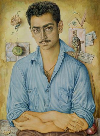 Sample artwork by Emilio Baz Viaud (1918 - 1991), known for trompe l'oeil still life painting - View similar artists and auction records
