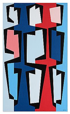 Totem Group V by Karl Stanley Benjamin - Auction record, sale price, and art valuation. Compare with similar artists and explore comparable artworks.