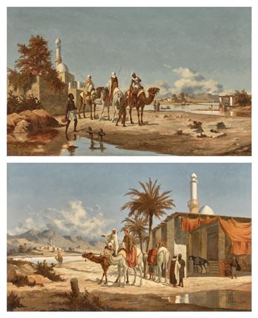 Sample artwork by Lieutenant Long (1829 - 1891), known for painting - View similar artists and auction records