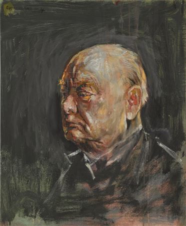 Study of Sir Winston Churchill by Graham Vivian Sutherland - Auction record, sale price, and art valuation. Compare with similar artists and explore comparable artworks.