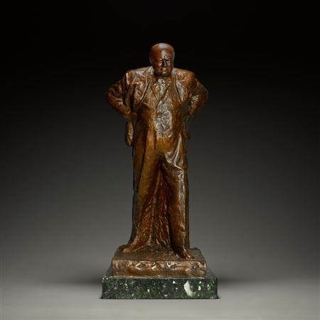 Sir Winston Churchill by Oscar Nemon - Auction record, sale price, and art valuation. Compare with similar artists and explore comparable artworks.
