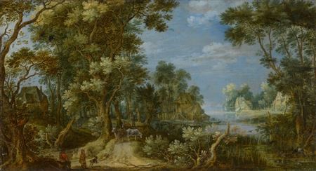 River landscape with cows by Gillis Claesz De Hondecoeter - Auction record, sale price, and art valuation. Compare with similar artists and explore comparable artworks.