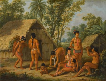 A family of Charaibes in the Island of St Vincent by Agostino Brunias - Auction record, sale price, and art valuation. Compare with similar artists and explore comparable artworks.