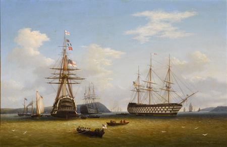 The White Squadron in Cork Harbour, 30th September 1843
