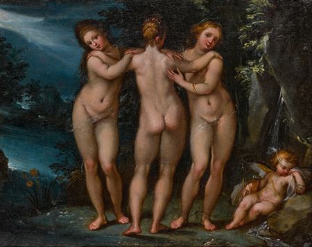 The Three Graces with Cupid asleep by Ventura Salimbeni - Auction record, sale price, and art valuation. Compare with similar artists and explore comparable artworks.