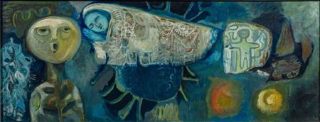Sample artwork by Noreen Rice (1936 - 2015), known for painting - View similar artists and auction records