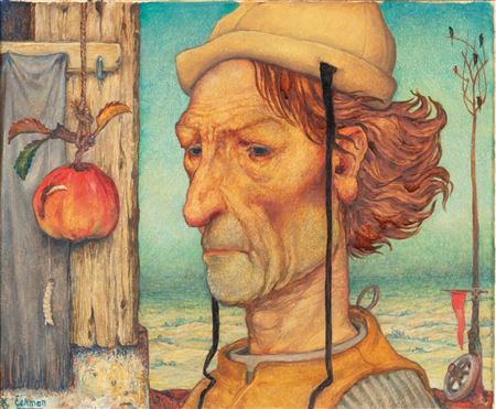 The hanging apple