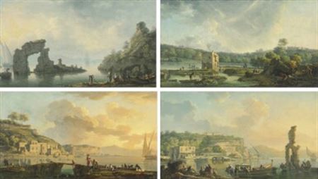 The Four Hours of the Day (4) Dawn Noon Sunset Evening by Carlo Bonavia - Auction record, sale price, and art valuation. Compare with similar artists and explore comparable artworks.