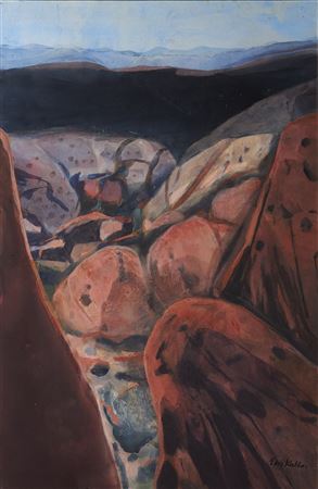 In the Olgas by Eva Kubbos - Auction record, sale price, and art valuation. Compare with similar artists and explore comparable artworks.