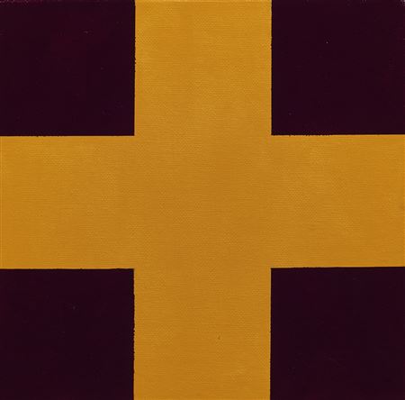 Yellow + Purple Cross, 2003 by John Nixon - Auction record, sale price, and art valuation. Compare with similar artists and explore comparable artworks.