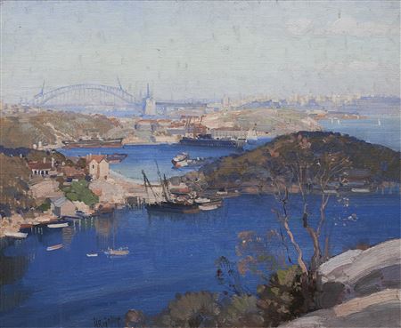 Sydney Harbour from Greenwich Point by Herbert Reginald Gallop - Auction record, sale price, and art valuation. Compare with similar artists and explore comparable artworks.