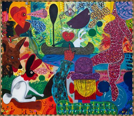 "Canoe of Fate", 1982 by Roy Dean De Forest - Auction record, sale price, and art valuation. Compare with similar artists and explore comparable artworks.