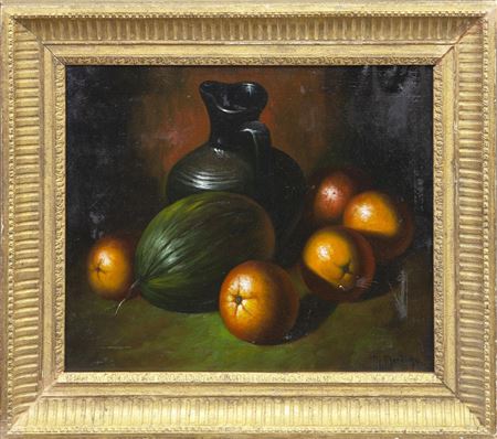 STILL LIFE WITH MELON AND ORANGES