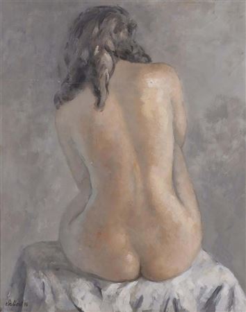 "DESNUDO FEMENINO DE ESPALDAS", 1978