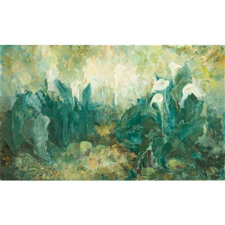 Arum Lilies by Cecil Higgs - Auction record, sale price, and art valuation. Compare with similar artists and explore comparable artworks.
