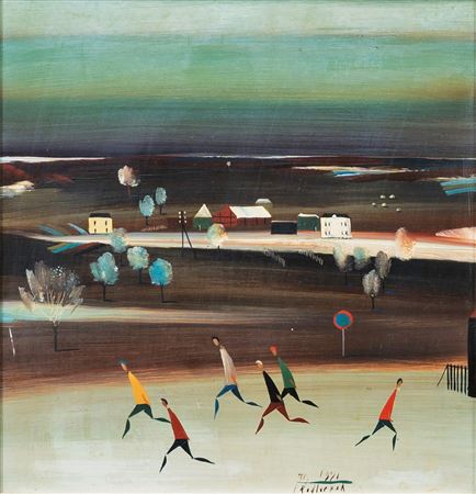 North German Landscape. 1971 by Horst Skodlerrak - Auction record, sale price, and art valuation. Compare with similar artists and explore comparable artworks.