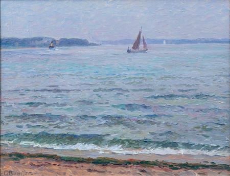 Grey Day by the Kiel Fjord by Georg Burmester - Auction record, sale price, and art valuation. Compare with similar artists and explore comparable artworks.