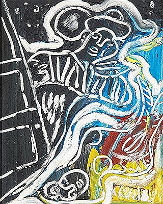 Accordionist and mermaid