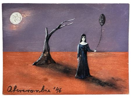 Lady With Black Balloon
