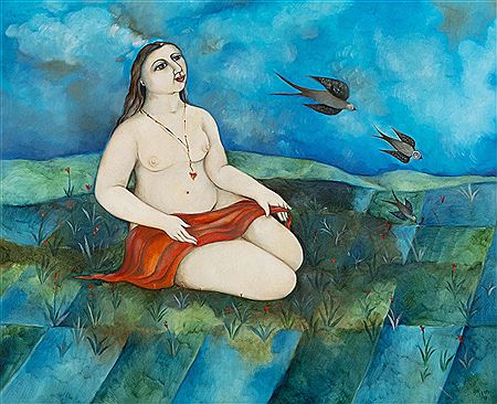 Nude with birds by Hannetjie De Clercq - Auction record, sale price, and art valuation. Compare with similar artists and explore comparable artworks.