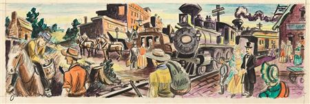 Mural Studies, (Pair) by James Sherman - Auction record, sale price, and art valuation. Compare with similar artists and explore comparable artworks.