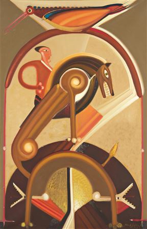 Sample artwork by Miguel Santos (Born 1944), known for painting - View similar artists and auction records