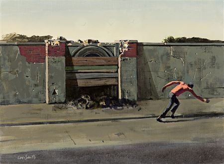 Ball Player by Hughie Lee-Smith - Auction record, sale price, and art valuation. Compare with similar artists and explore comparable artworks.