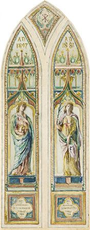 Mary Magdalene and Saint Catherine (Leah F. Parkhurst Memorial Windows)