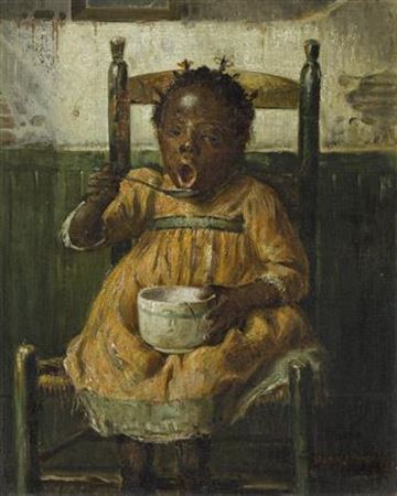 Girl Eating Porridge