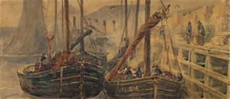 Delaware River Dock Scene, Philadelphia