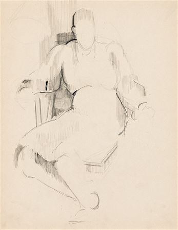 Untitled (Seated Female Figure)